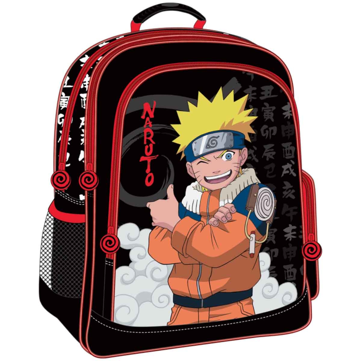ناروتو حقيبة ظهر مدرسية بتصميم شخصيات أنمي TV طوكيو مقاس 16 انش