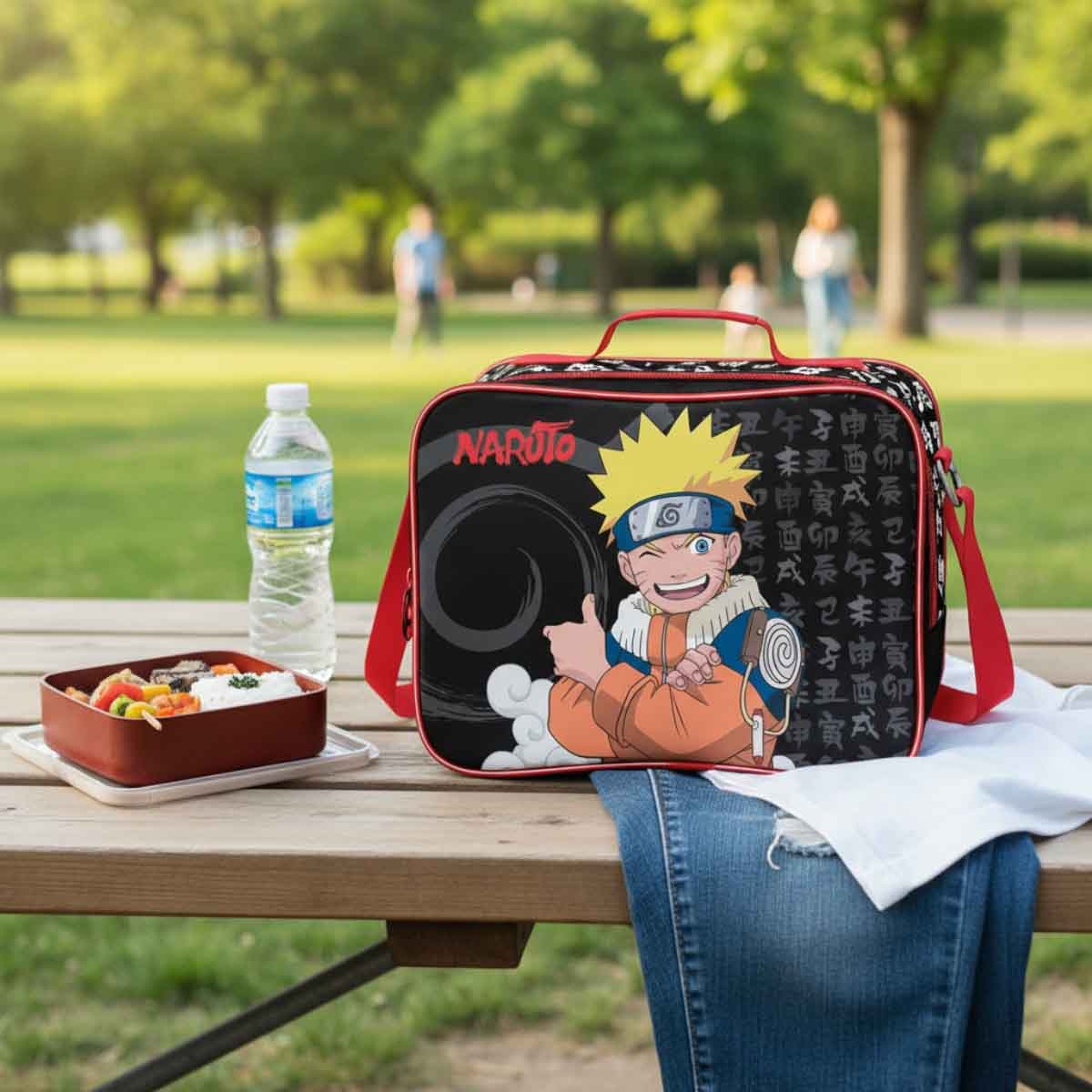 ناروتو حقيبة غداء مدرسية معزولة بتصميم TV طوكيو