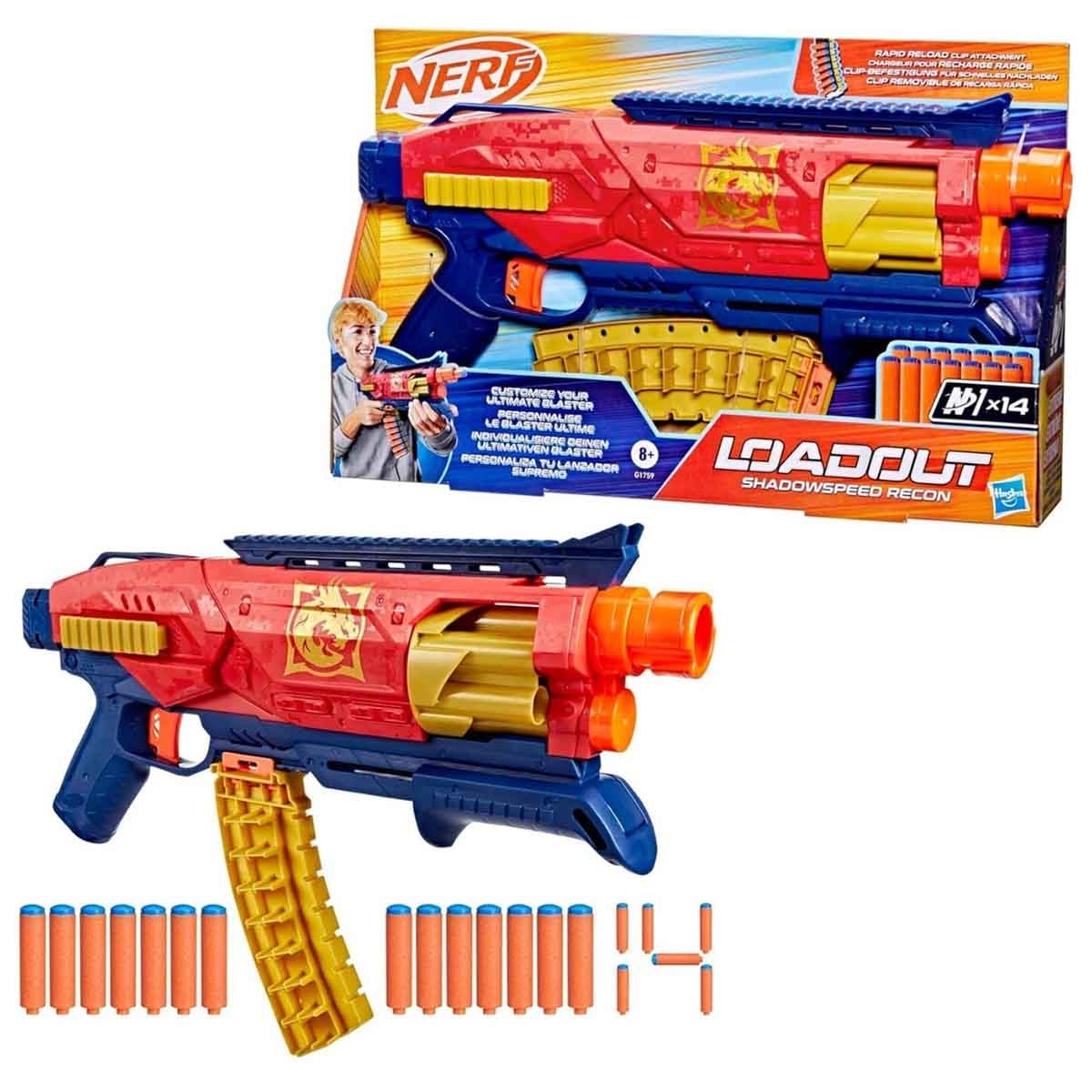 Nerf Loadout Shadowspeed Recon Dart Blaster Unisex, 8-10 Years
