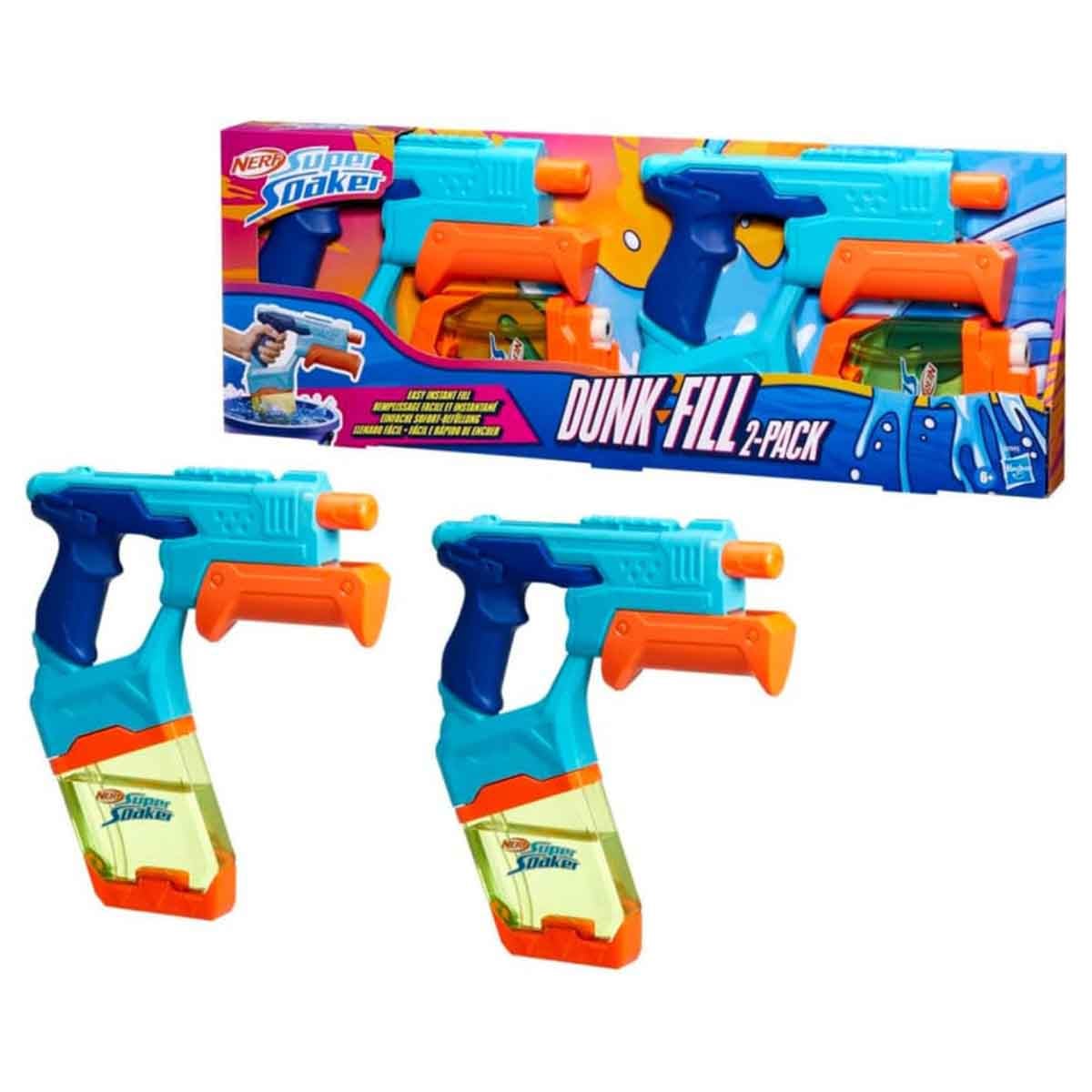 Nerf Super Soaker Dunk-Fill Water Blaster Unisex, 8-10 Years, Pack of 2