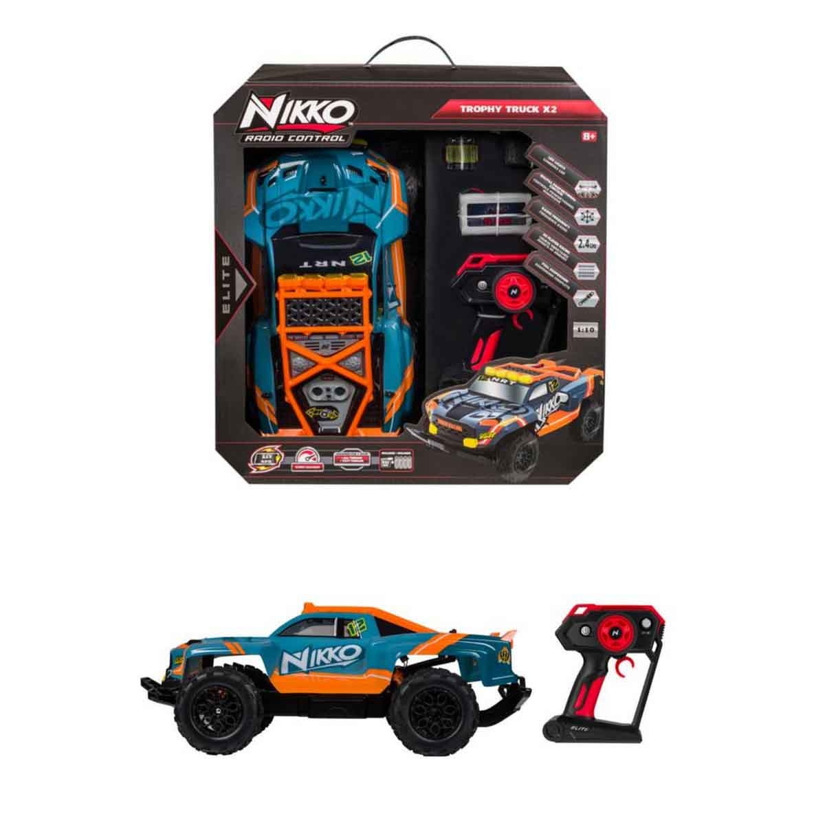 نيكاو سيارة تحكم عن بعد إيليت تروفي تراك X2 متنوعة للأولاد من عمر 8-10 سنوات