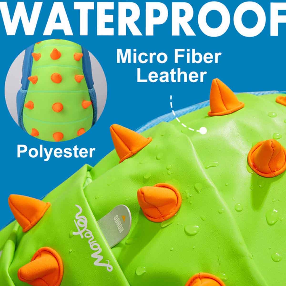 نوهو حقيبة ظهر سبايكي ديناصور باللون الأخضر من سلسلة الغابة