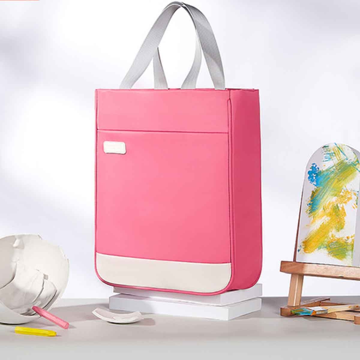 نوهو حقيبة يد مدرسية باللون الأحمر الوردي