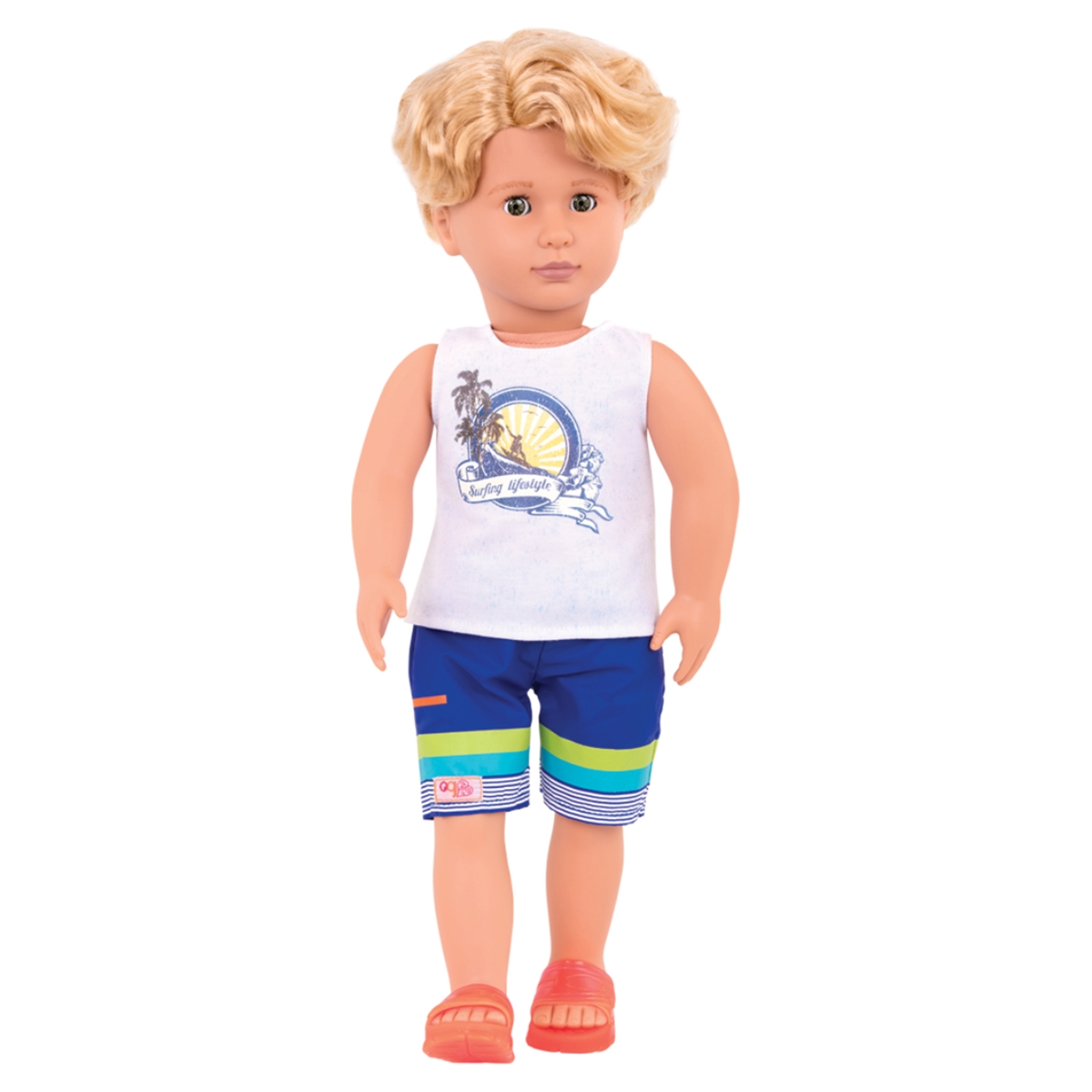 أور جينيريشن دمية الصبي غيب راكب الأمواج 18 إنش مع الإكسسوارات للجنسين، 3-4 سنوات