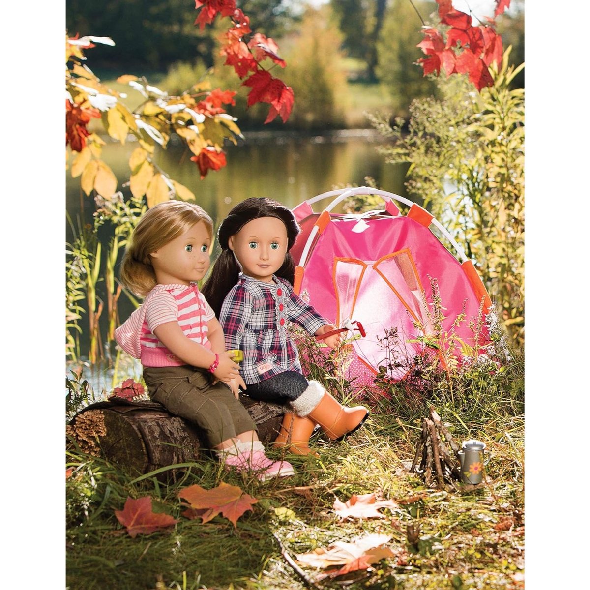 أور جينيريشن مجموعة تخييم للدمى للبنات، 3-4 سنوات