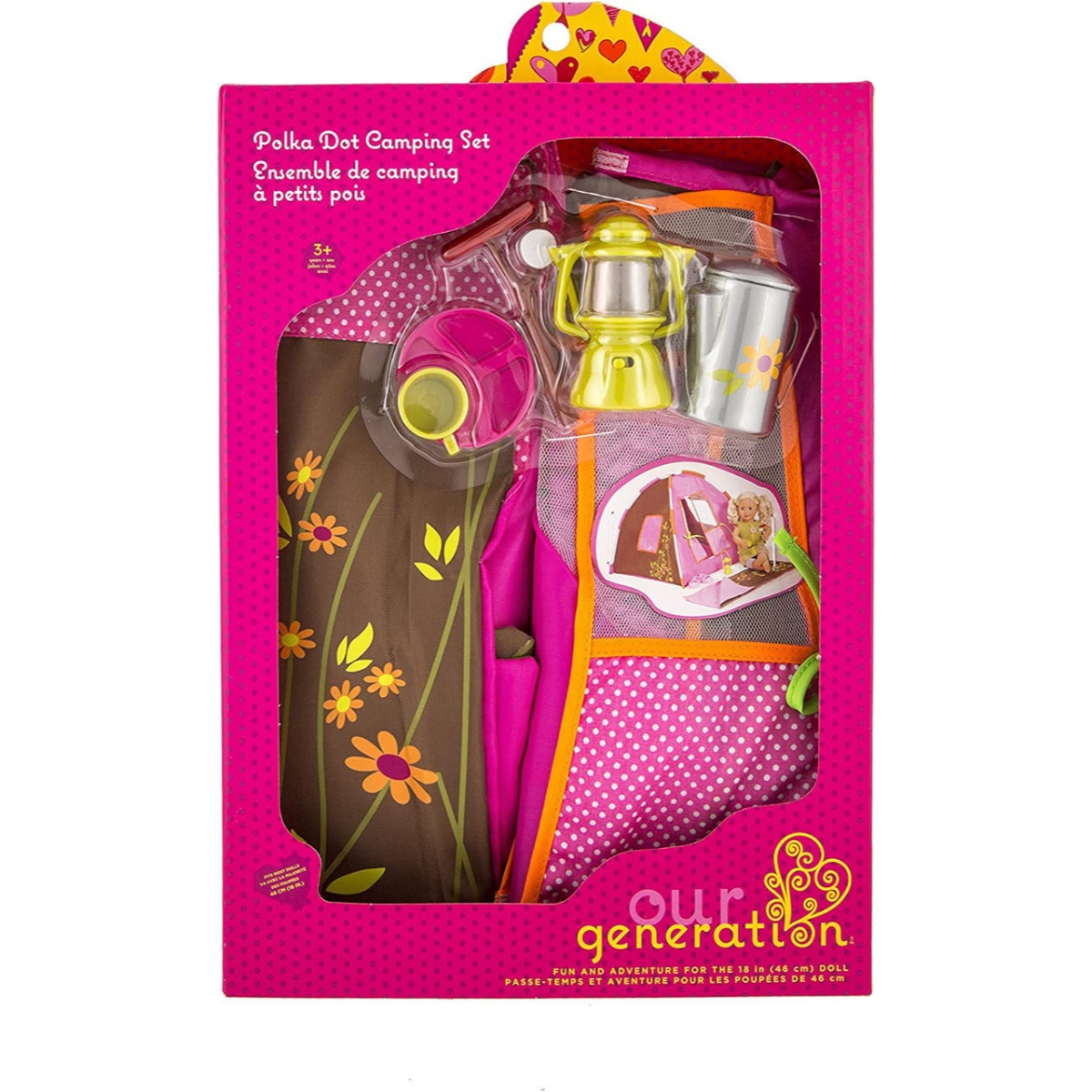 أور جينيريشن مجموعة تخييم للدمى للبنات، 3-4 سنوات