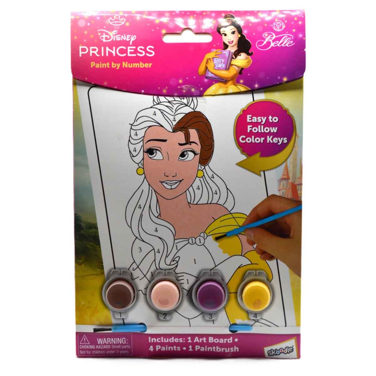 ديزني برينسيس مجموعة تلوين بالأرقام للأطفال بعمر 3-4 سنوات