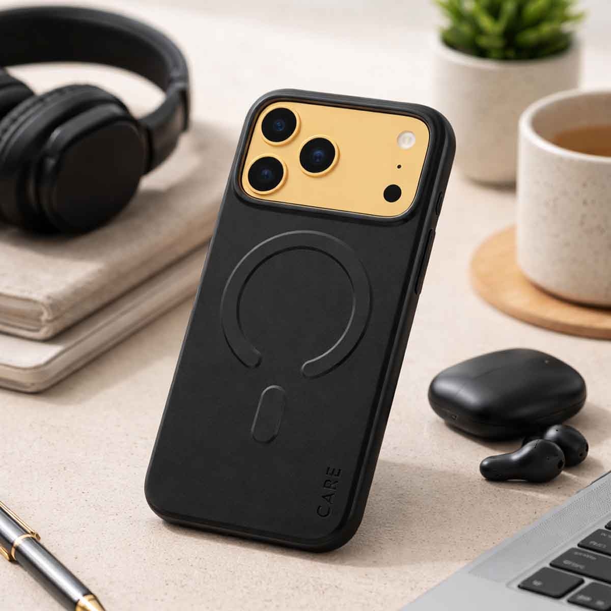 بانزر جلاس كير حافظة سليم اسود