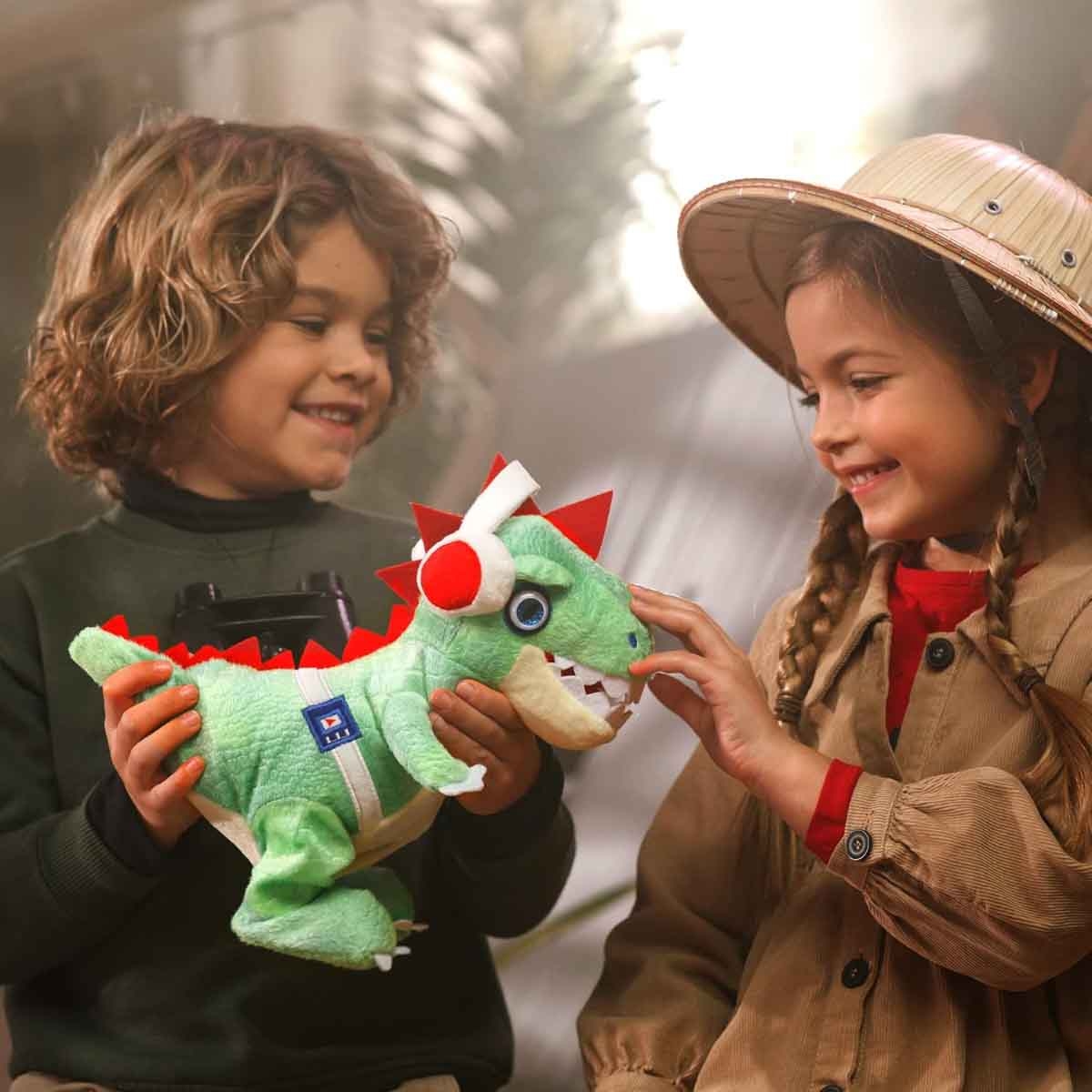 بارتي بيتس دمية محشوة ناعمة «دي جي إلكترونيكس ريكس» خضراء للجنسين، عمر 3-4 سنوات