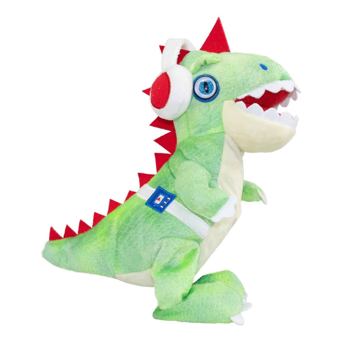 بارتي بيتس دمية محشوة ناعمة «دي جي إلكترونيكس ريكس» خضراء للجنسين، عمر 3-4 سنوات