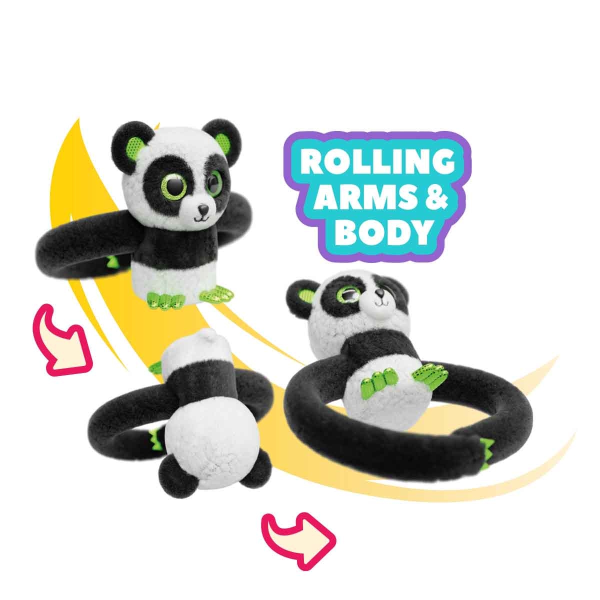 بارتي بيتس دمية محشوة إلكترونية باندا للجنسين، عمر 3-4 سنوات