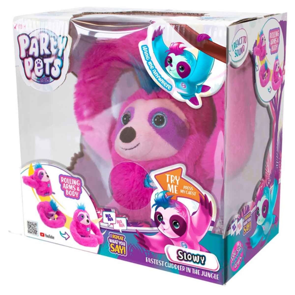 بارتي بيتس دمية محشوة إلكترونية «سلووي» الكسلان للجنسين، عمر 3-4 سنوات