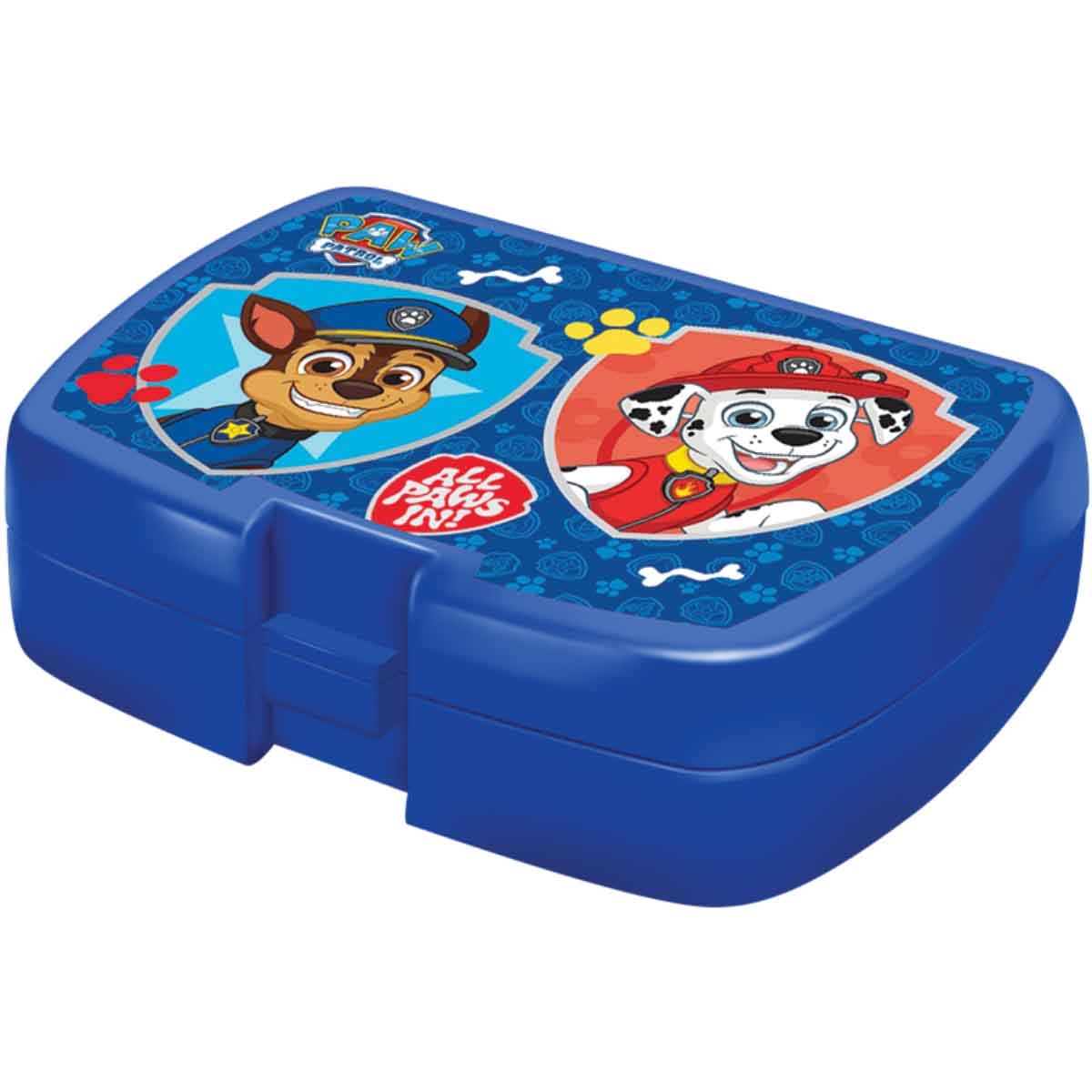 باو باترول مجموعة حقيبة ترولي 5 في 1 مقاس 16 انش مع صندوق غداء وزجاجة ومقلمة وحقيبة غداء