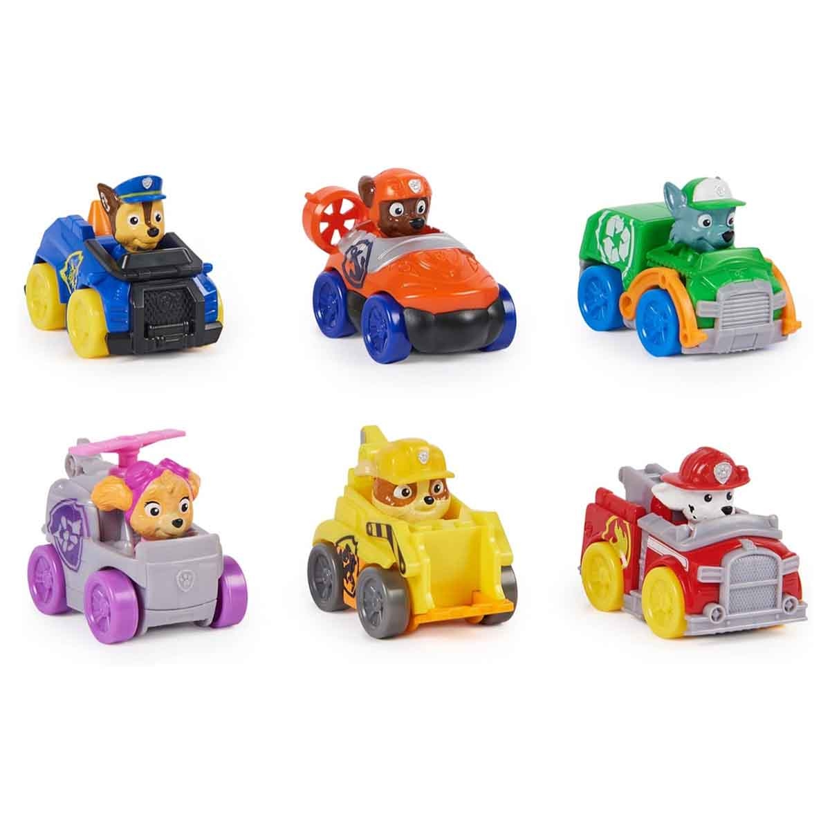 باو باترول مجموعة سيارات كور بب سكواد ريسر 6 قطع للجنسين، عمر 3-4 سنوات