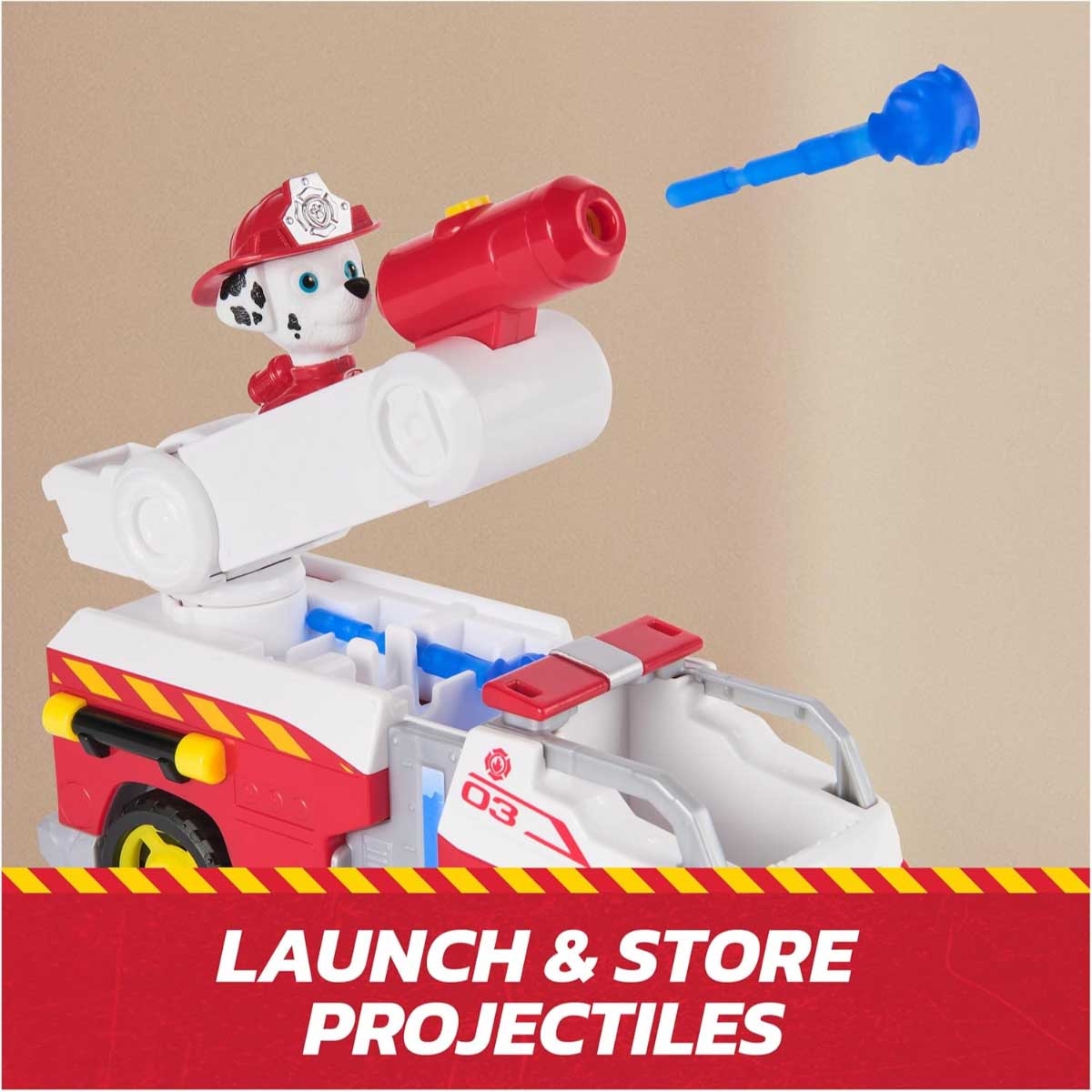 مجموعة ألعاب سيارة الإنقاذ والإطفاء الكبيرة من باو باترول ومارشال، مناسبة للجنسين، من 3 إلى 4 سنوات