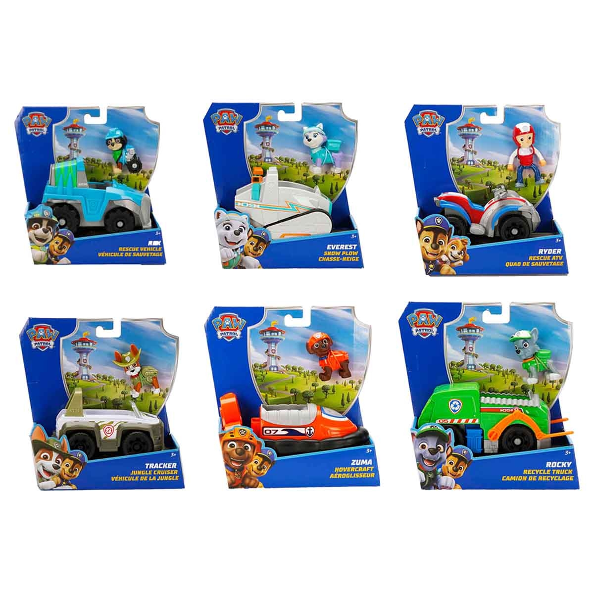 باو باترول مركبات أساسية مستدامة منوعة للجنسين، عمر 3-4 سنوات