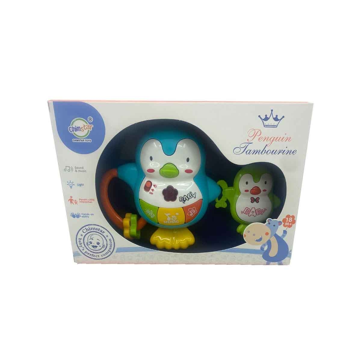 تشيمستار دف بطريق مع صوت وضوء للأطفال من عمر 0-2 سنوات