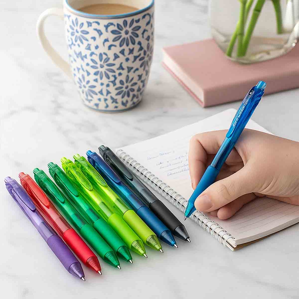 بنتل قلم جل إينرجل-إكس بطرف إبرة 0.5 ملم، مجموعة من 10