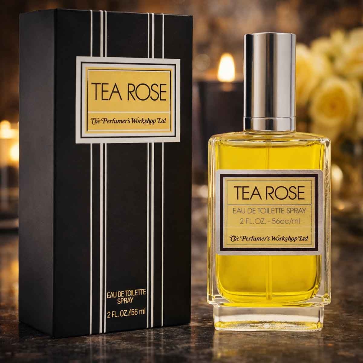 عطر تي روز أو دو تواليت من ورشة العطور، 56 مل، للنساء