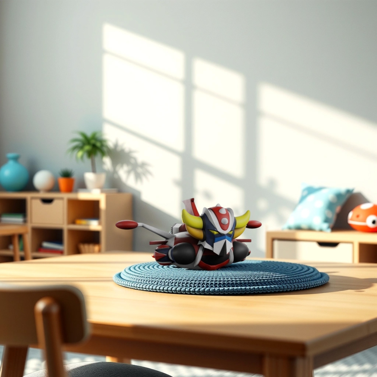 بلاستوي يو إف أو روبوت جريندايزر سبايزر حصالة نقود للجنسين، 3-4 سنوات