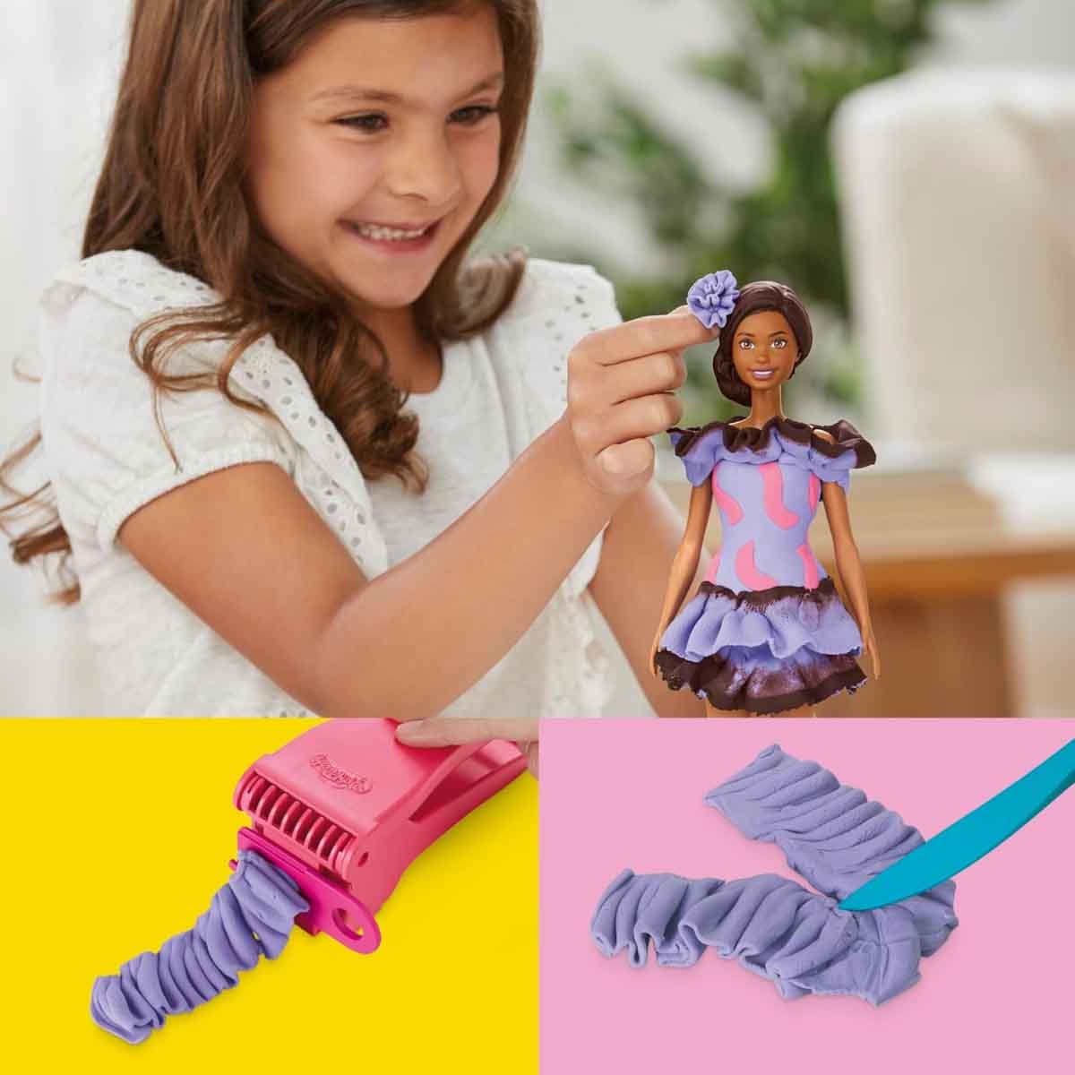 بلاي-دو مجموعة باربي فاشونيستا روفلز للبنات، عمر 5-7 سنوات