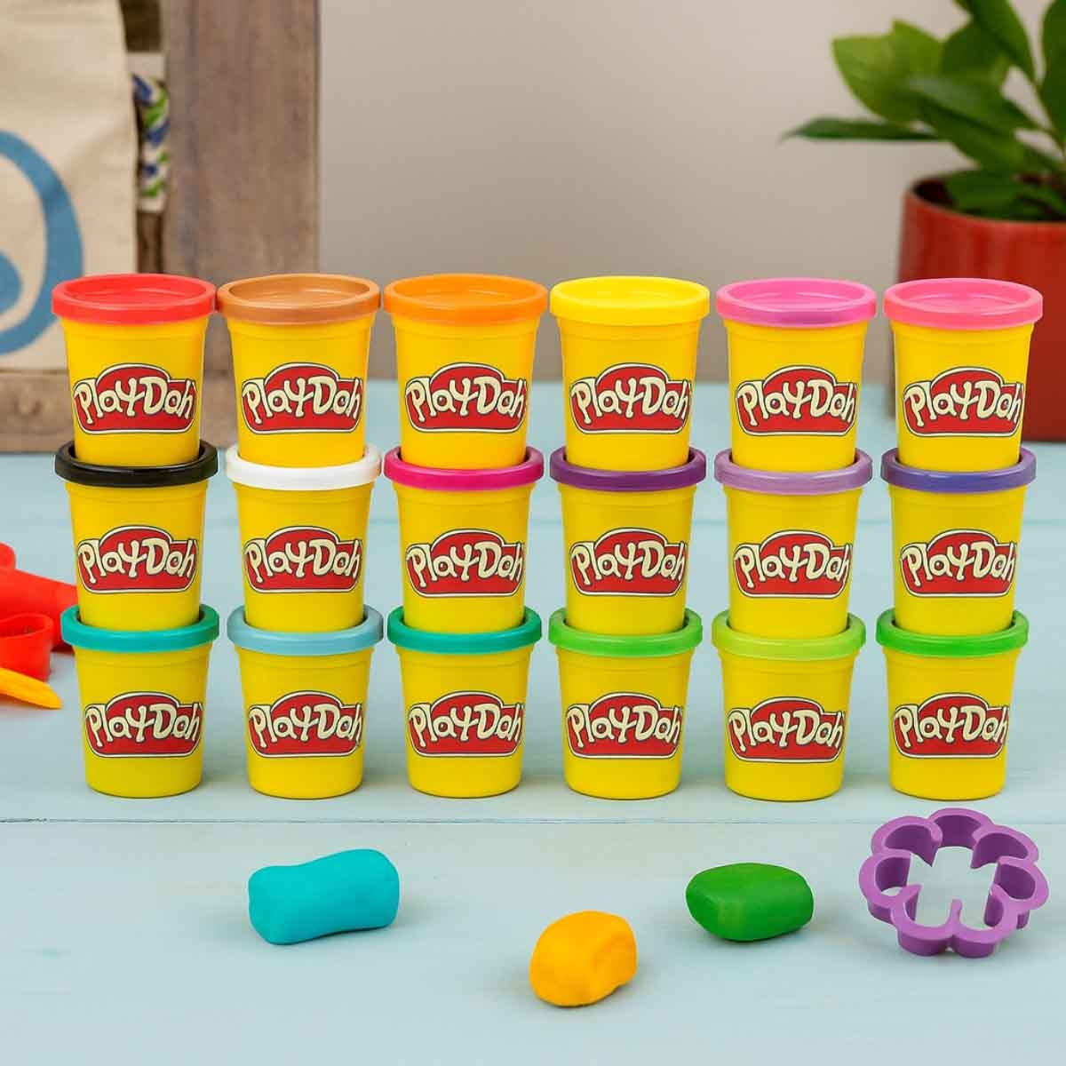 بلاي دو مجموعة لعب صلصال فانتسي، للجنسين، 3-4 سنوات، مجموعة 18