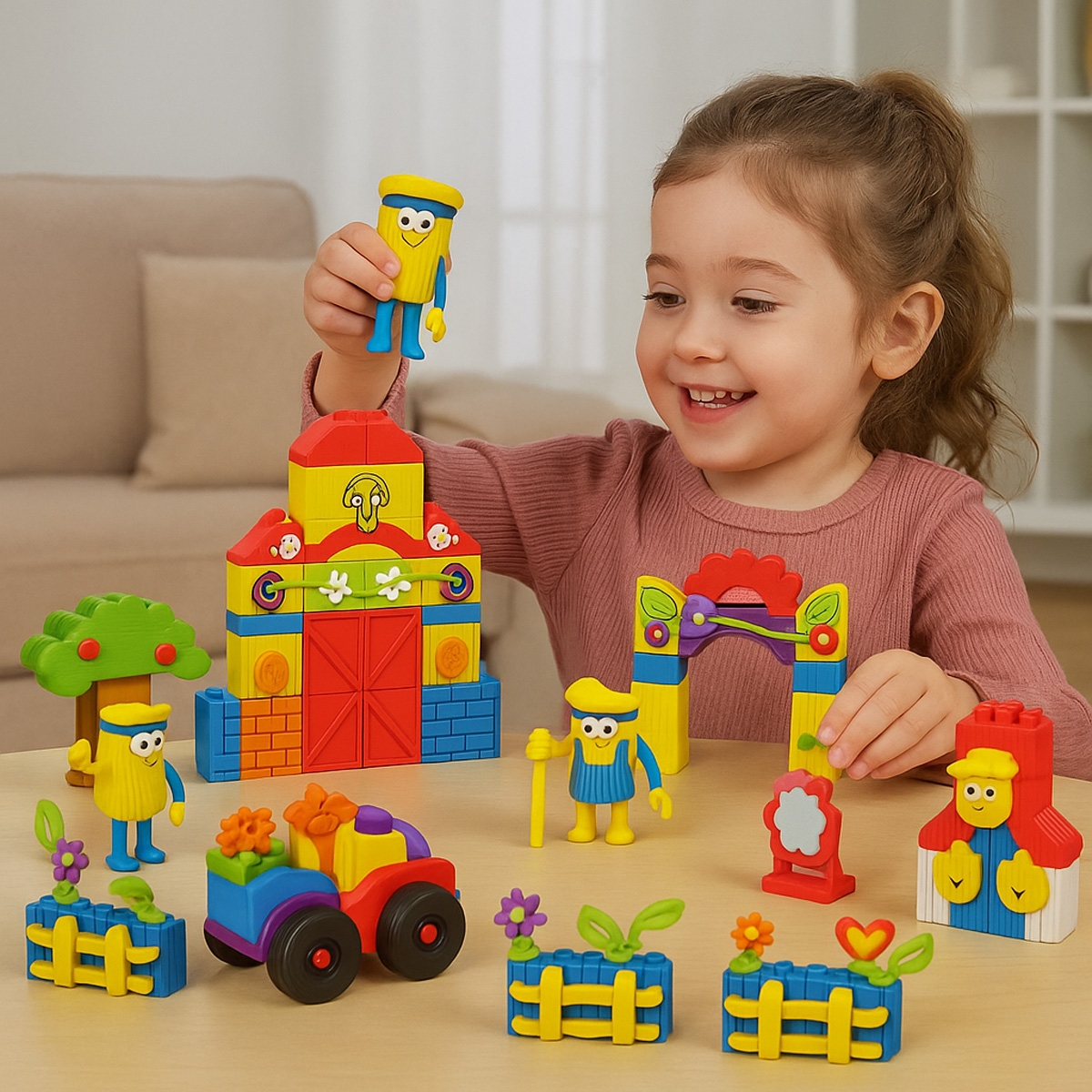 بلاي-دو مجموعة مزرعة بلوكس للجنسين، 3-4 سنوات