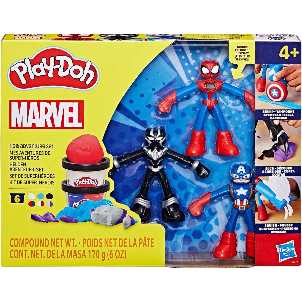 بلاي-دو مجموعة عجينة تشكيل هيرو أدفنتشر للجنسين، 5-7 سنوات