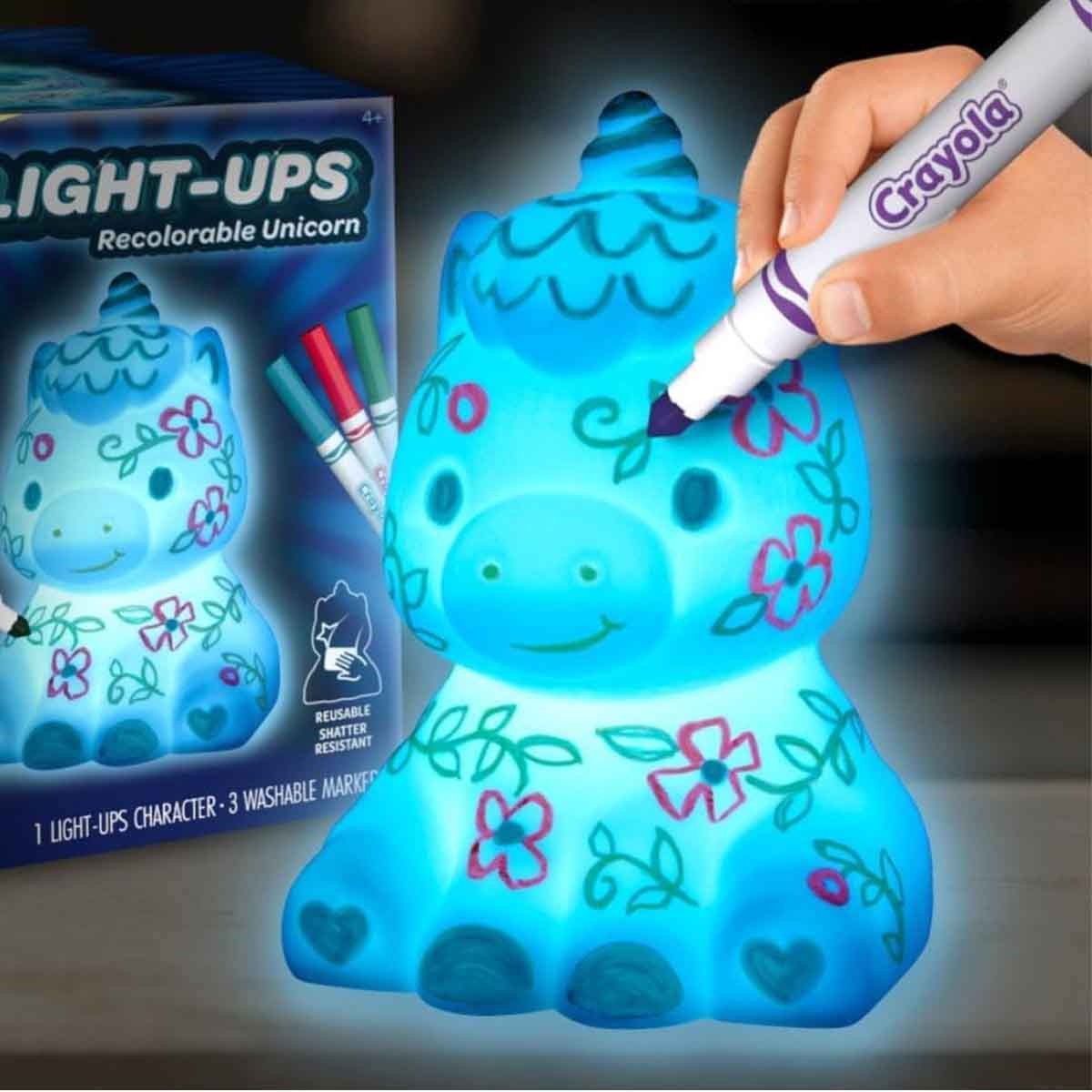 بلاي-دو مجموعة معجون التشكيل مع حقيبة حامل كرايولا وطقم يونيكورن المتوهج، للجنسين، 3-4 سنوات