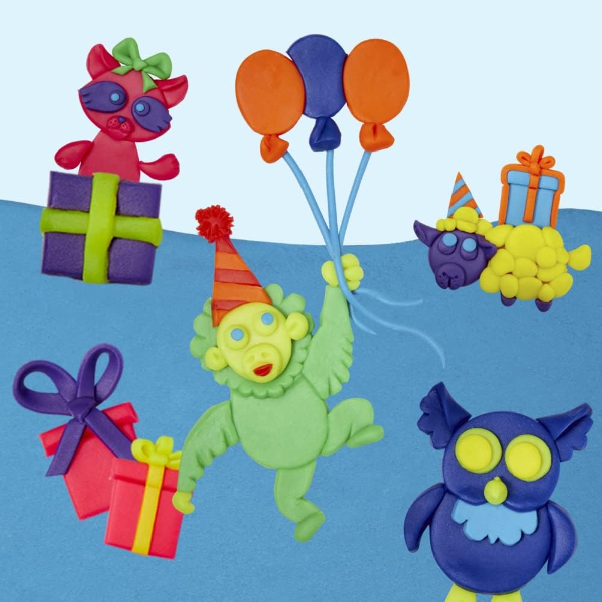 بلاي-دو مجموعة حفلات من صلصال التشكيل للجنسين، 3-4 سنوات، عدد 15