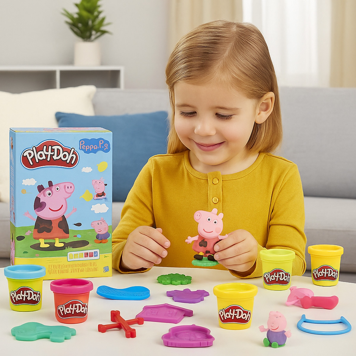 بلاي-دو مجموعة تصميم بيبا بيج للجنسين، 3-4 سنوات