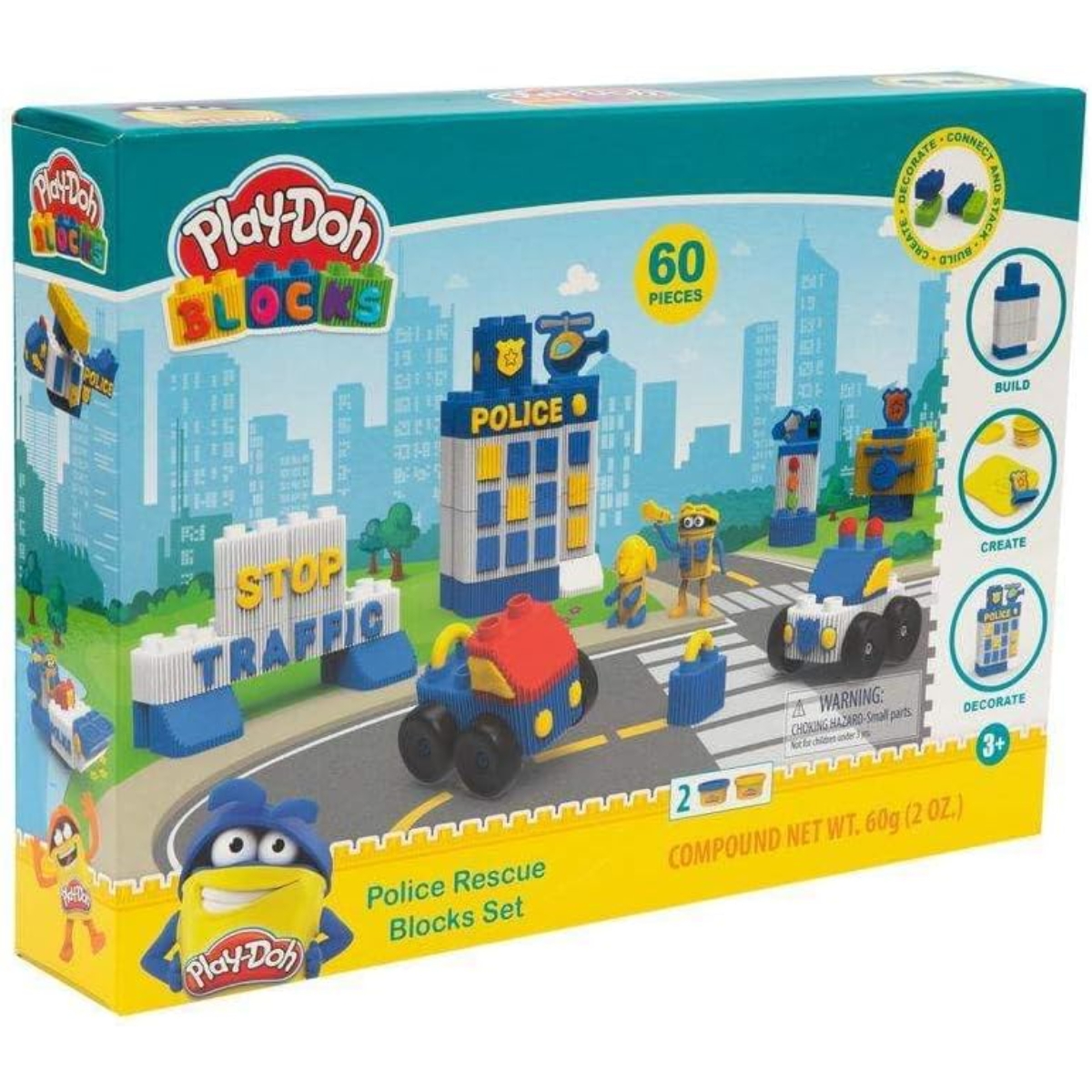 بلاي-دو مجموعة بلوكس إنقاذ الشرطة للجنسين، 3-4 سنوات