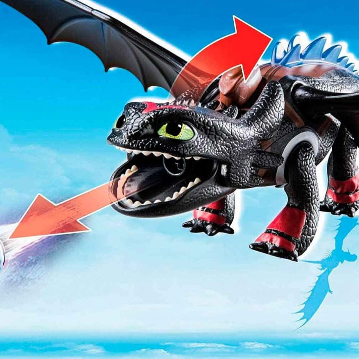 طقم ألعاب بلاي موبيل دريم ووركس دراغون ريسينغ هيكس وتوثليس للجنسين، 5-7 سنوات