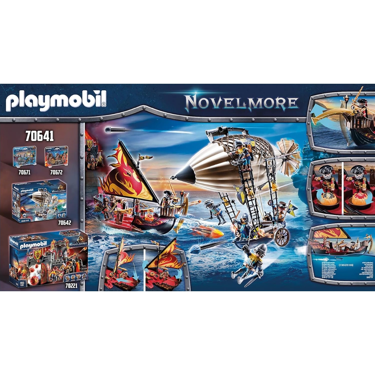 بلاي موبيل نوفيلمور سفينة النار من غزاة بيرنهام للجنسين، 5-7 سنوات