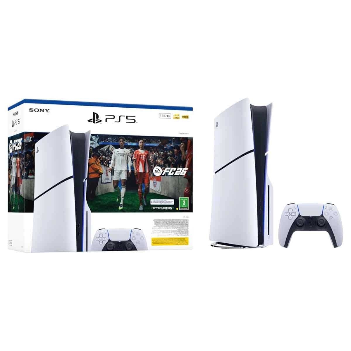 سوني بلايستيشن 5 قرص بلو-راي و إف سي 26 + ريزدنت إيفل ريكوييم لينتيكيولار مع حزمة وحدة تحكم دوال سينس