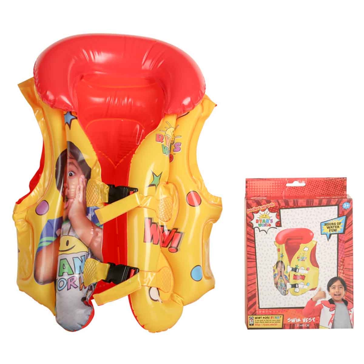 بوكت ووتش راينز وورلد سترة سباحة للأولاد، 3-4 سنوات