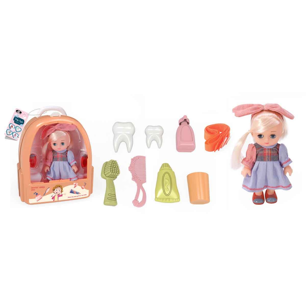 باور جوي 7.5 انش بيبي كايلا مجموعة دمى مع حقيبة ظهر متنوعة للبنات، عمر 3-4 سنوات