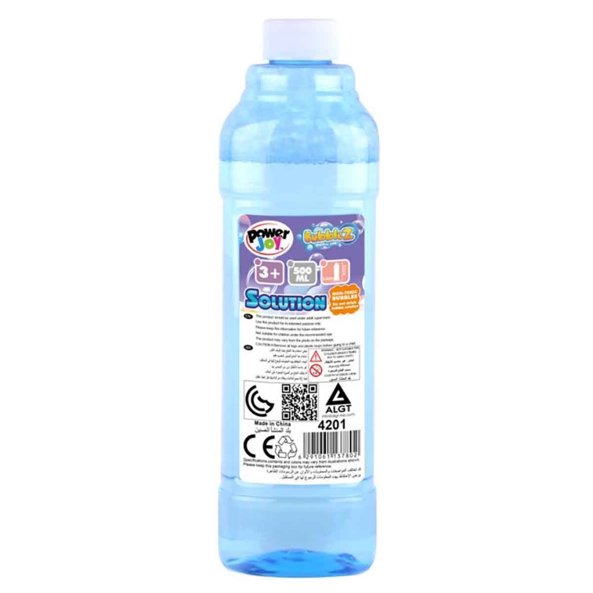 باور جوي زجاجة محلول فقاعات 500 مل للأطفال للجنسين، 3-4 سنوات