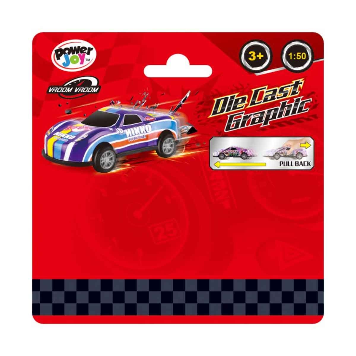 باور جوي سيارة جرافيك معدنية فـروم فـروم مقياس 1:50 متنوعة للأطفال للجنسين، 3-4 سنوات