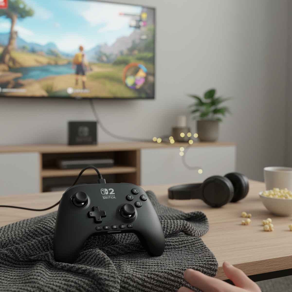 باور إيه أسود وحدة تحكم ألعاب سلكية أدفانتج