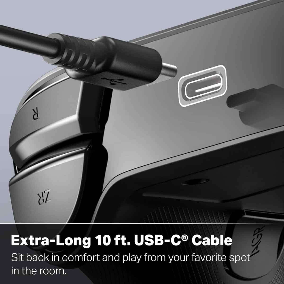 باور إيه أسود وحدة تحكم ألعاب سلكية أدفانتج