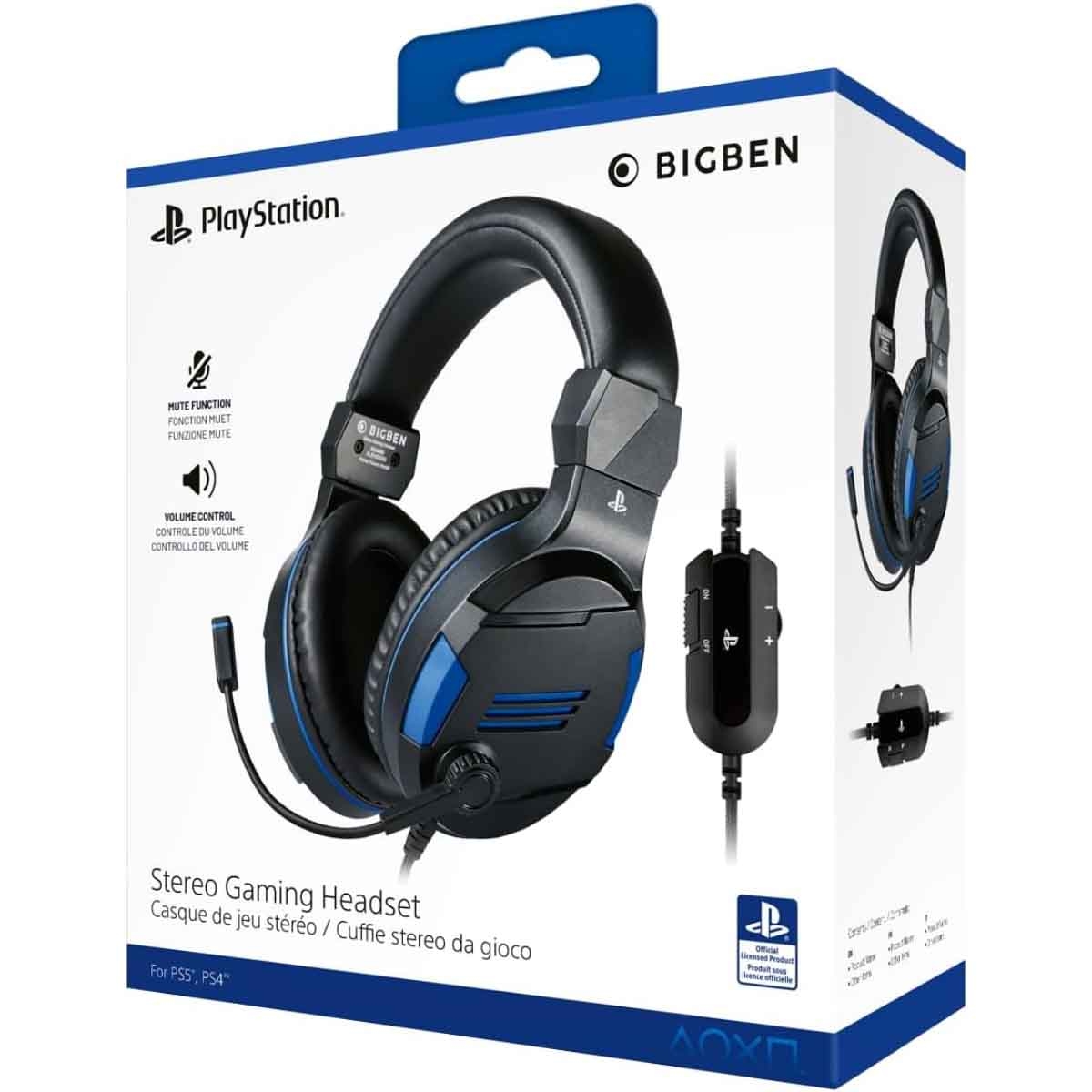 باور إيه أسود سماعة ألعاب سلكية بي إس 4 في 3