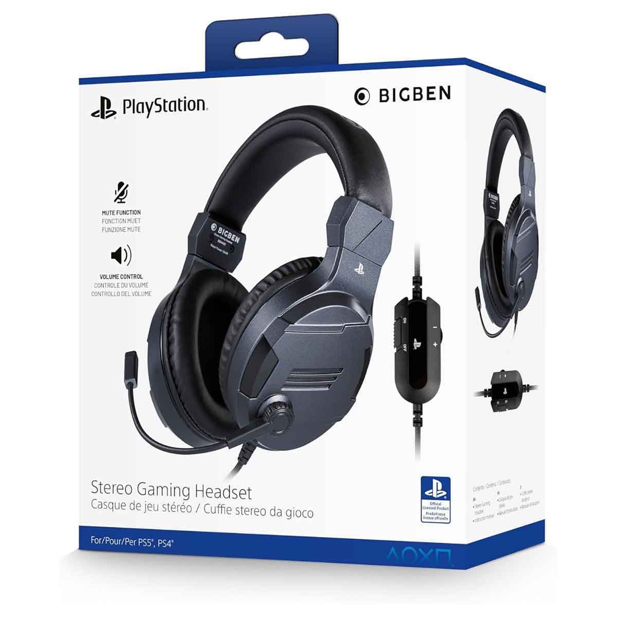 باور إيه أسود سماعة ألعاب سلكية بي إس 4 في 3