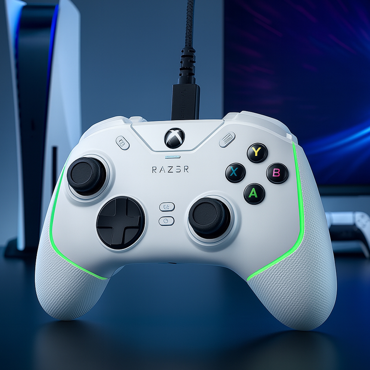 رازر وولفرين V2 كروم سماعة ألعاب سلكية برو للتحكم لسلسلة إكس بوكس إكس/إس، إكس بوكس وان، كمبيوتر