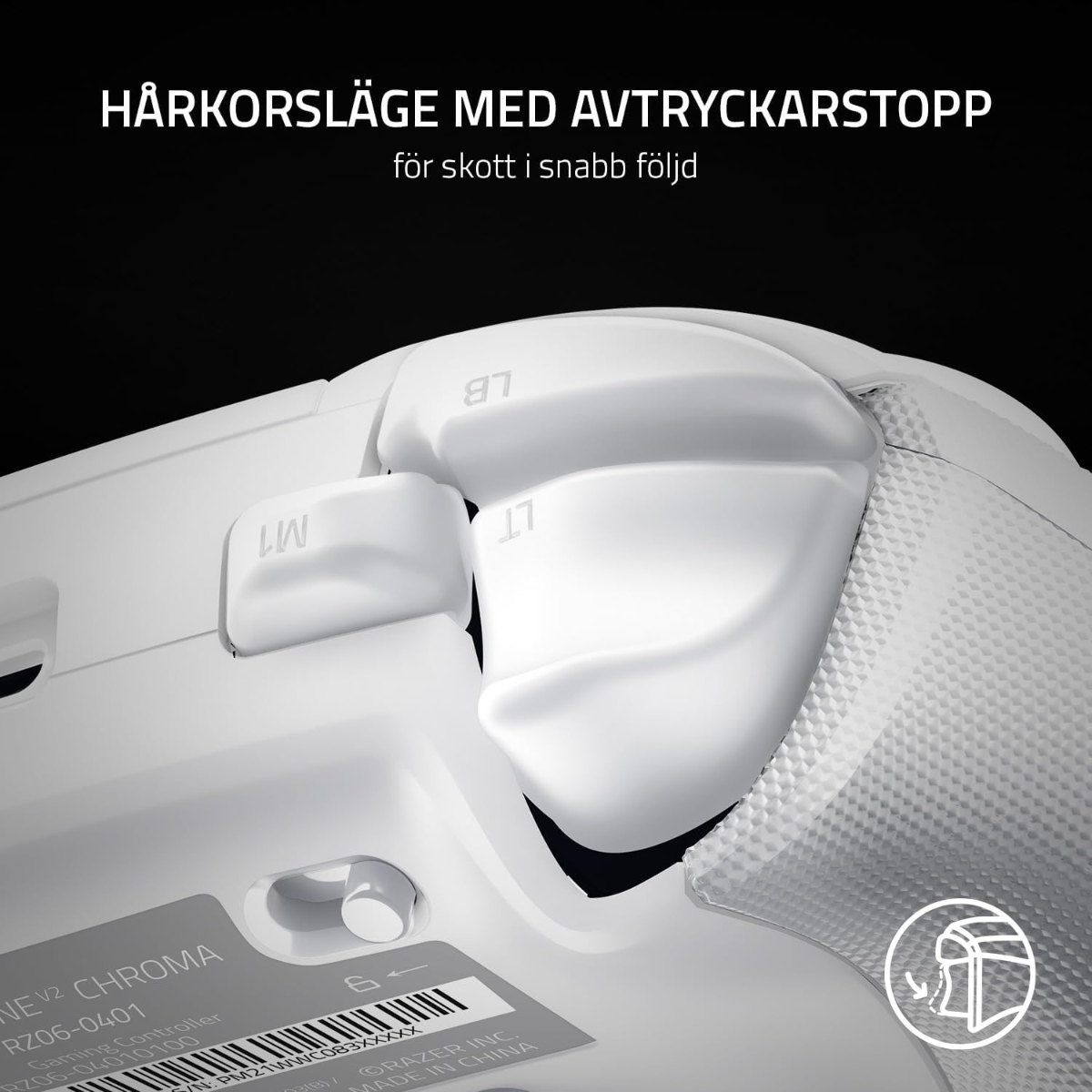 رازر وولفرين V2 كروم سماعة ألعاب سلكية برو للتحكم لسلسلة إكس بوكس إكس/إس، إكس بوكس وان، كمبيوتر