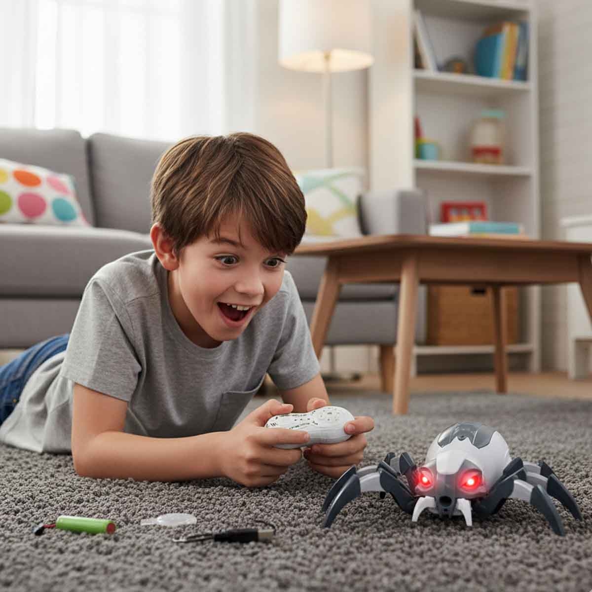 نانهونغ لعبة روبوت عنكبوت ميكانيكي بالتحكم عن بعد للأولاد، عمر 8-10 سنوات