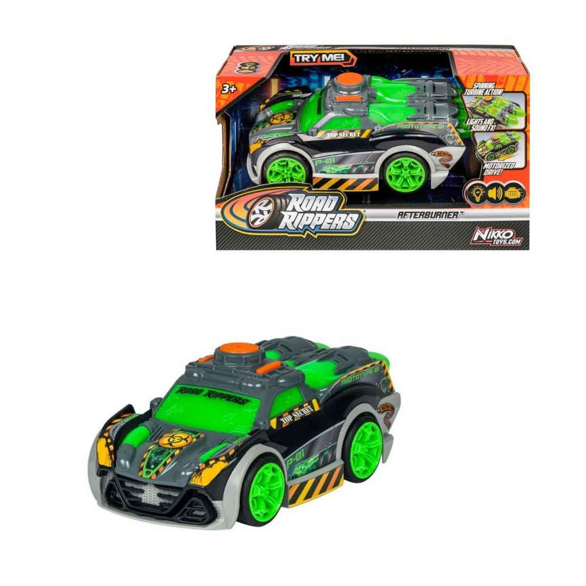 رود ريبرز سيارة أفتر بيرنر بإضاءة وأصوات متنوعة للأولاد، عمر 3-4 سنوات