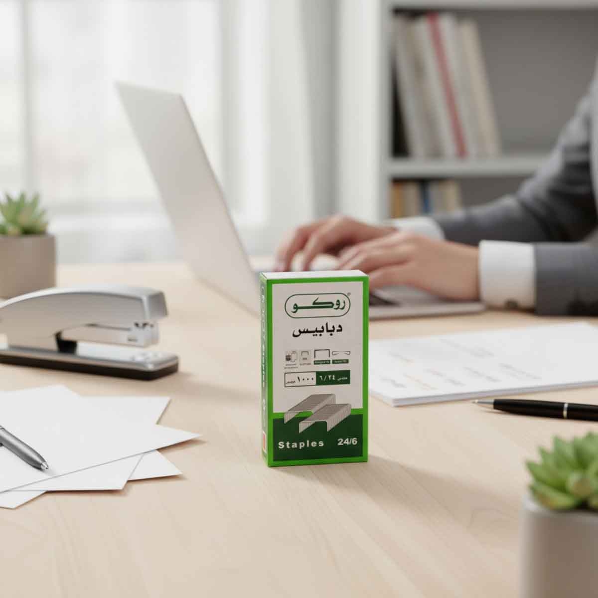 روكو أقلام حبر جاف قابلة للسحب أسود 0.7 ملم مجموعة 10 قطع