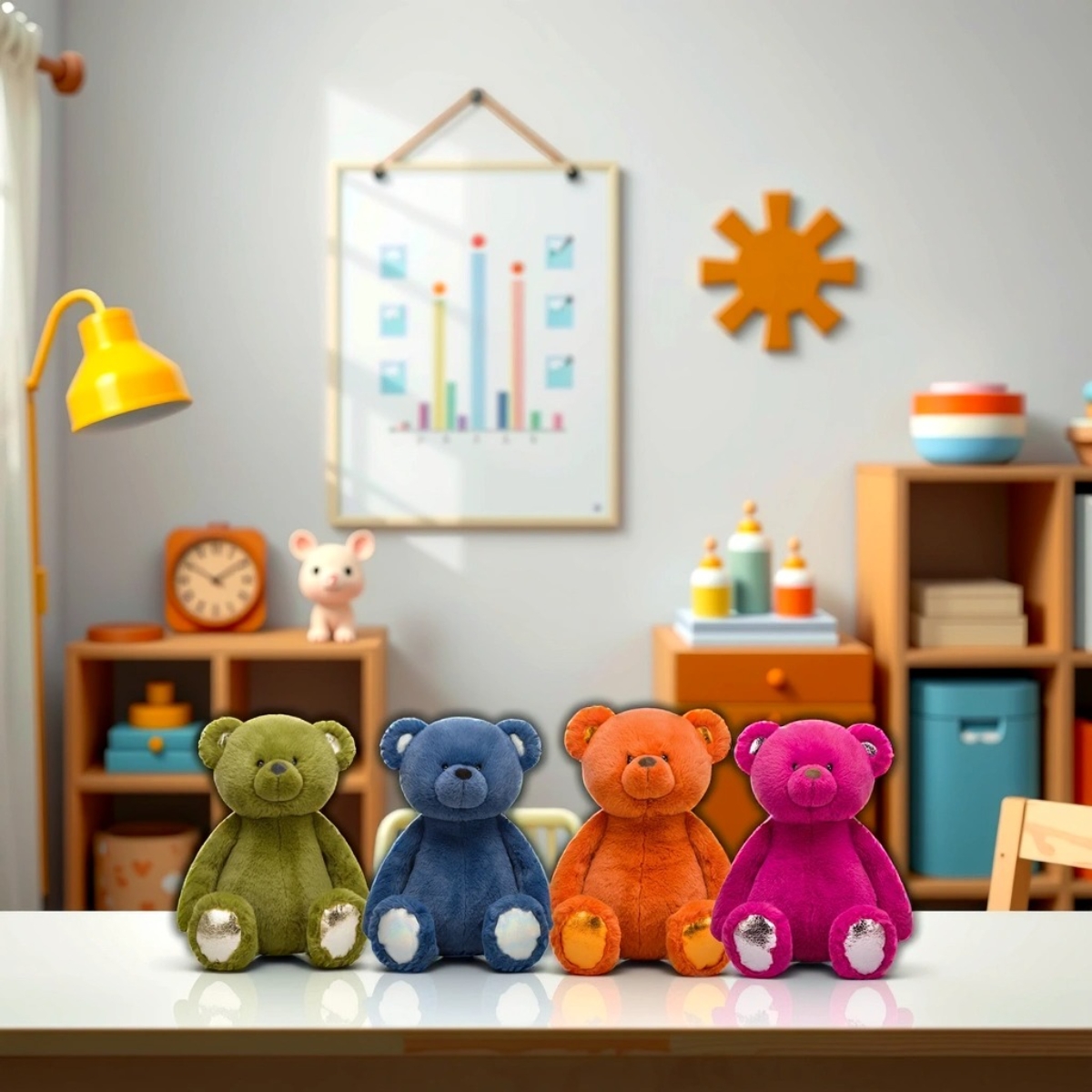 روس دمية محشوة دببة كراكل متنوعة 14 إنش للجنسين، 3-4 سنوات