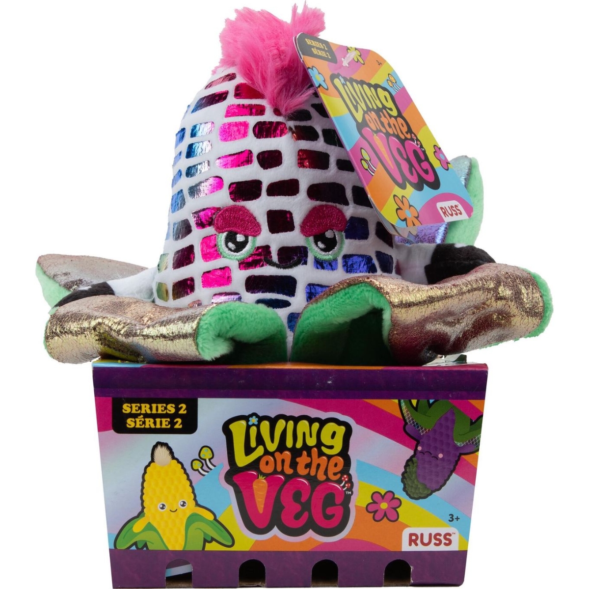 روس لعبة محشوة ليفينج أون ذا فيج كوميز متنوعة بحجم 6 إنش للجنسين، 3-4 سنوات